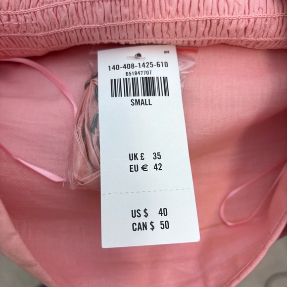 Abercrombie & Fitch ruched pink top NWT! Small - Picture 4 of 4